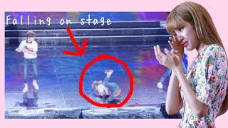 KPOP IDOLS FALLING ON STAGE (BTS, EXO, ITZY, TWICE & MORE)
