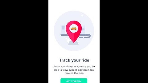 Onboarding screen GET STARTED Button in last slide in react native app #cab booking app #2