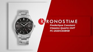 Frederique Constant Classics Quartz GMT FC-252DGS5B6B обзор часов - KronosTime.RU