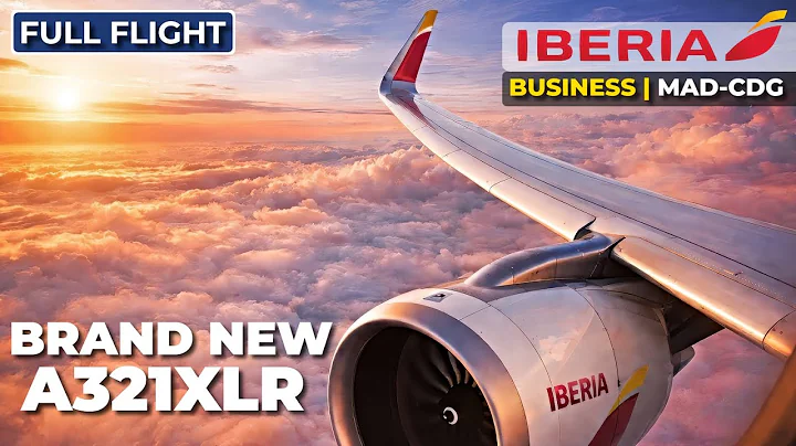 BRAND NEW Iberia A321XLR Business Class | Madrid to Paris | FULL FLIGHT 4K