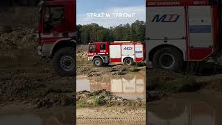 Szkolenie straży w terenie 4x4 strażpożarna offroad osp polska psp fire car truck fireman