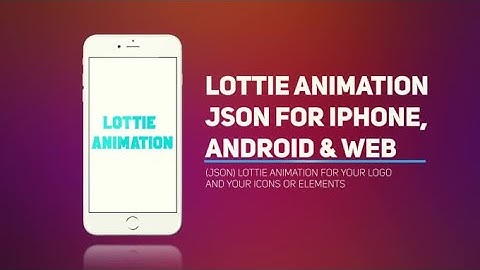 I will create GIF or json lottie animation for mobile and web
