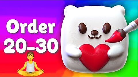 Squishy Magic 3D Gameplay Walkthrough Level 20-30 iOS Android Hack 3D Art Coloring & DIY Toys Maker