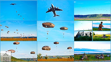 US Army Paratroopers Stunning Airborne Show in Romania - Swift Response 24