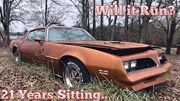 FIELD FIND Pontiac Firebird Rescue! Will it Run After 21+ Years? Pt.1