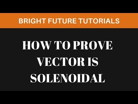 Solenoidal vector field
