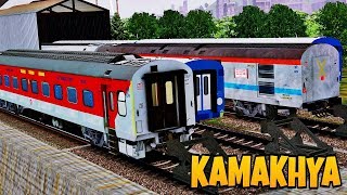 SHUNTING Kamakhya AC SUPERFAST Express || Rainy Day || MSTS NFR Route