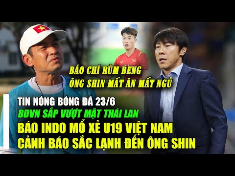 TIN BÓNG ĐÁ 23/6: SẮP ĐẤU U19 VIỆT NAM, BÁO INDONESIA CẢNH BÁO SẮC LẠNH ĐẾN ÔNG SHIN