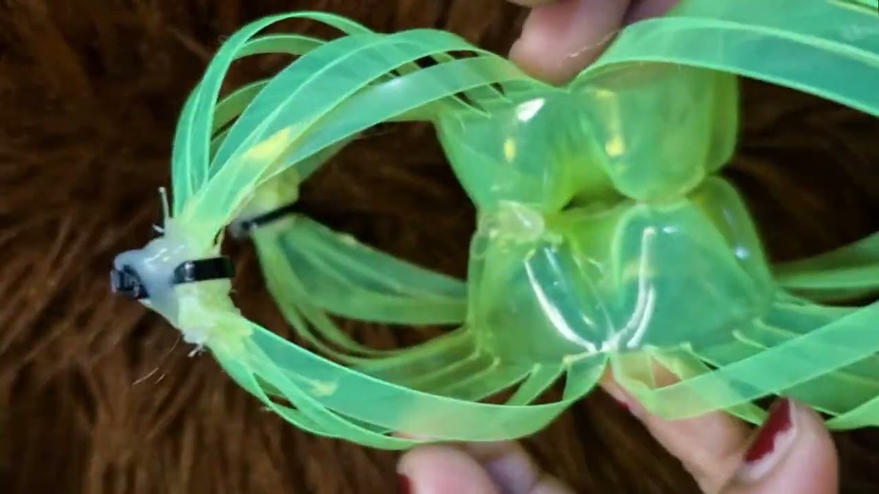 DiY Parol made from Plastic  Green Bottle 