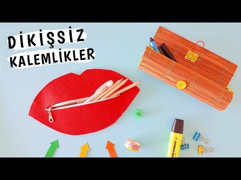 Kalemlik Yapımı | 2 Dikişsiz Kendin Yap Kalem Kutu | OKULA DÖNÜŞ