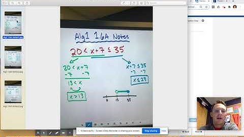 Alg1 1.6A Notes Video