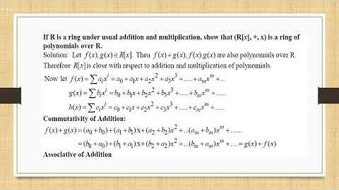 ALGEBRA AND NUMBER THEORY - FINITE FIELDS AND POLYNOMIALS