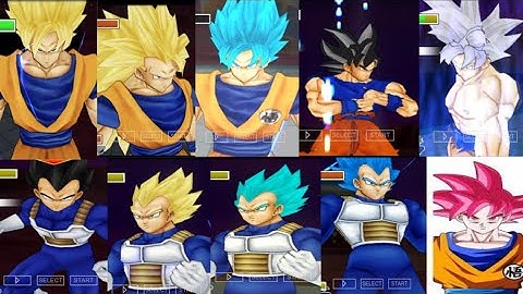 DBZ Ultimate TTT MOD BT3 ISO With Permanent Menu and New Goku Ultra instinct, Vegeta.....