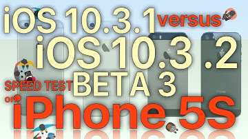 iPhone 5S Speed Test : iOS 10.3.1 vs iOS 10.3.2 Beta 3 / Public Beta 3  Build 14F5080a