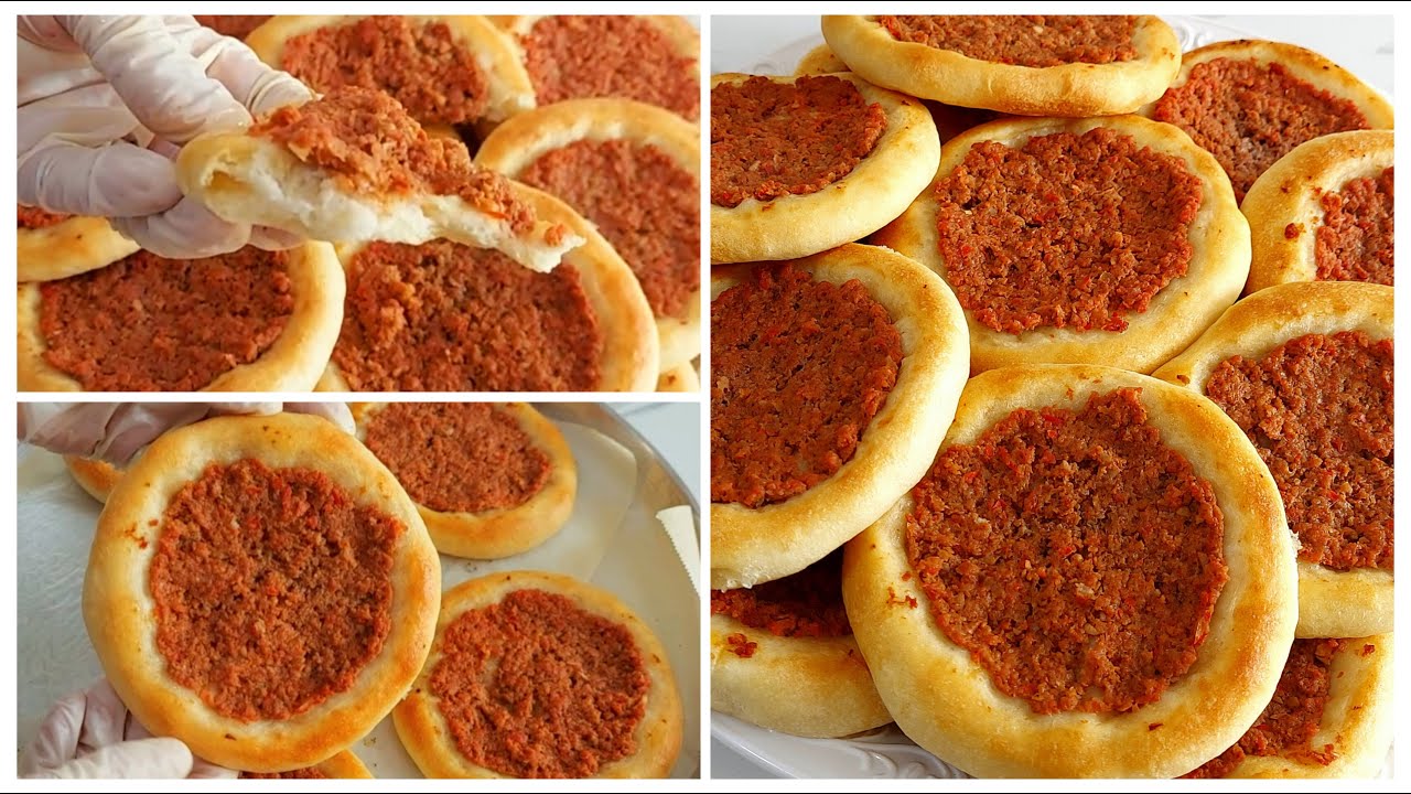 فطائر اللحم بعجين ناعمة كالقطن بطريقة سهلة جدا بدون فرد بحشوة مميزة مناسبة للتفريز والمدارس