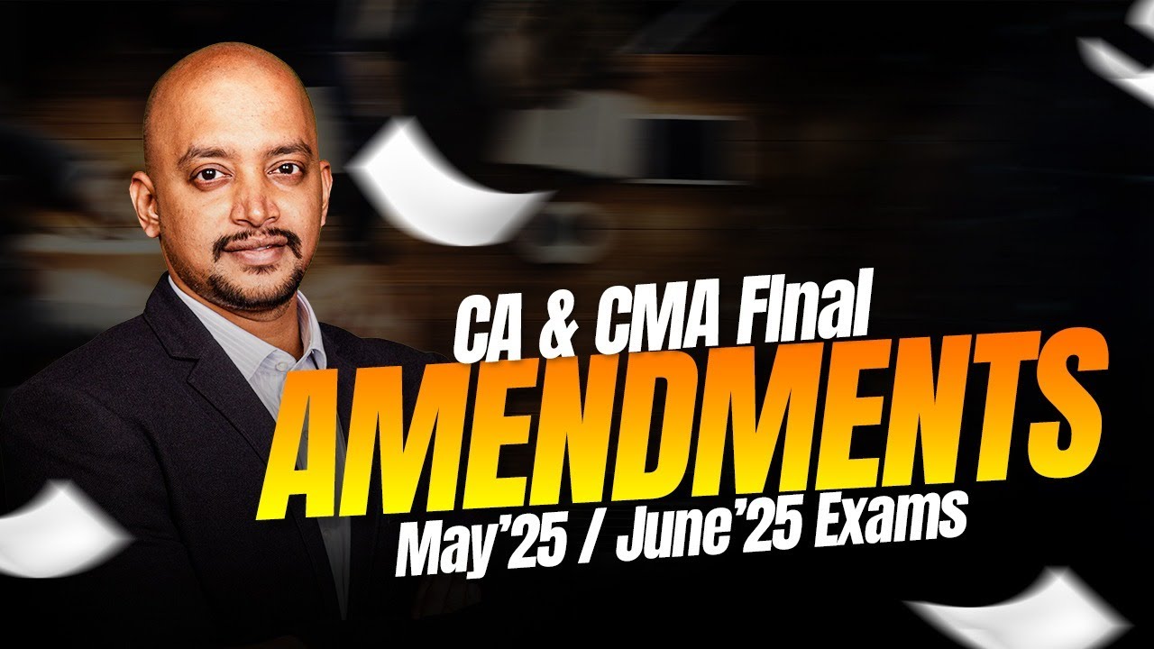 CA & CMA Final | Amendments on IDT | May / June 25 Exams - YouTube