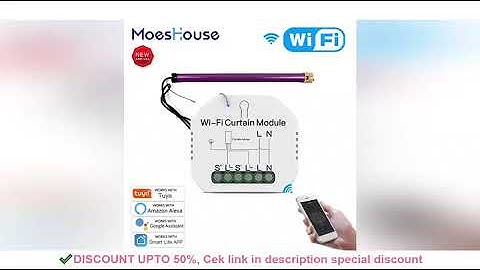 WiFi Mini Smart Curtain Switch Module Roller Blinds Shutter Motor Smart Life Tuya APP Remote Control