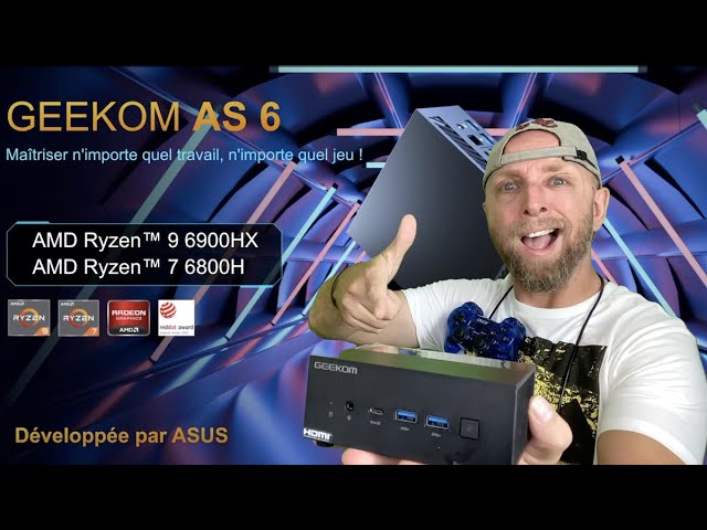 Geekom AS6,le plus puissant des Mini PC 32GB+1To SSD & AMD