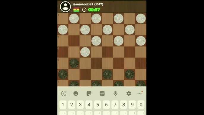 Live Checkers game 83.3 games against another Grand Master on Flyordie Game  1. 