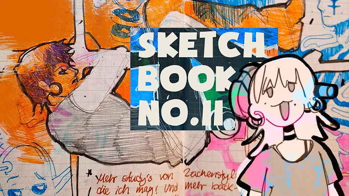 11th sketchbook flip through :,D the one where i yap