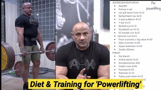 Diet & Training for 'Powerlifting' | Powerlifting | Mukesh Gahlot #youtubevideo