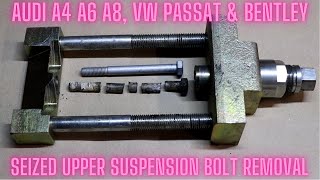 Audi A4 A6 A8, VW Passat, Bentley Seized Ball Joint Bolt Removal