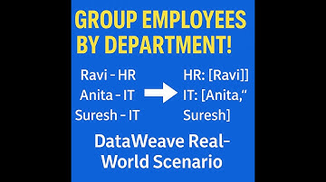 DataWeave Expert Reveals Top Techniques for Building Department-Wise Employee Lists