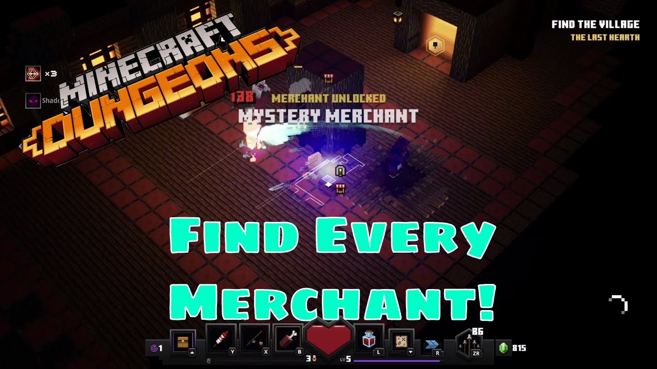 How to get all merchants in Minecraft Dungeons