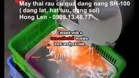 Máy thái rau củ quả đa năng SH-100, máy cắt lát, sợi cà rốt, củ cải, khoai lang, khoai môn