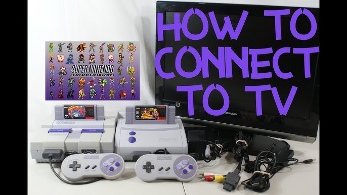 How to Connect A Super Nintendo SNES to a Modern TV Screen 