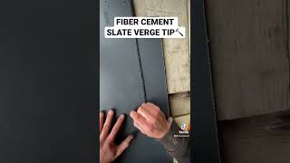 🔨💥FIBER CEMENT SLATE VERGE TIP #roofing #construction #tip #viral #shorts