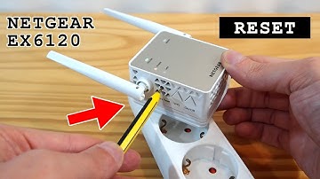 Netgear EX6120 Wi-Fi extender dual band • Factory reset