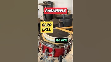 How to play a PARADIDDLE! 3 Speeds! #drums