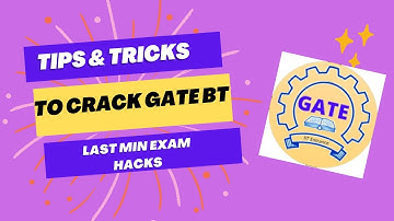 GATE Biotechnology Last Minute Preparation Tips and Strategies || GATE BT 2023 & 2024