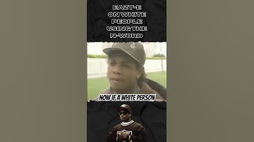 Eazy-E on WHITE PEOPLE using the N-WORD 👀 #eazye #rap #shorts