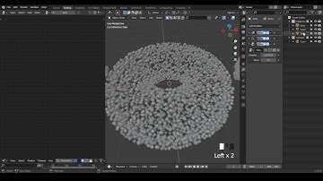 [Demo] Distribute in Volume of Characters / Unique Geometries - Blender Geometry Nodes