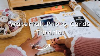 How to Make Waterfall Photo Card | Interactive Journal Idea Net Worth