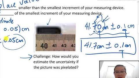 1.05 Determining Uncertainties for single measurements during data collection