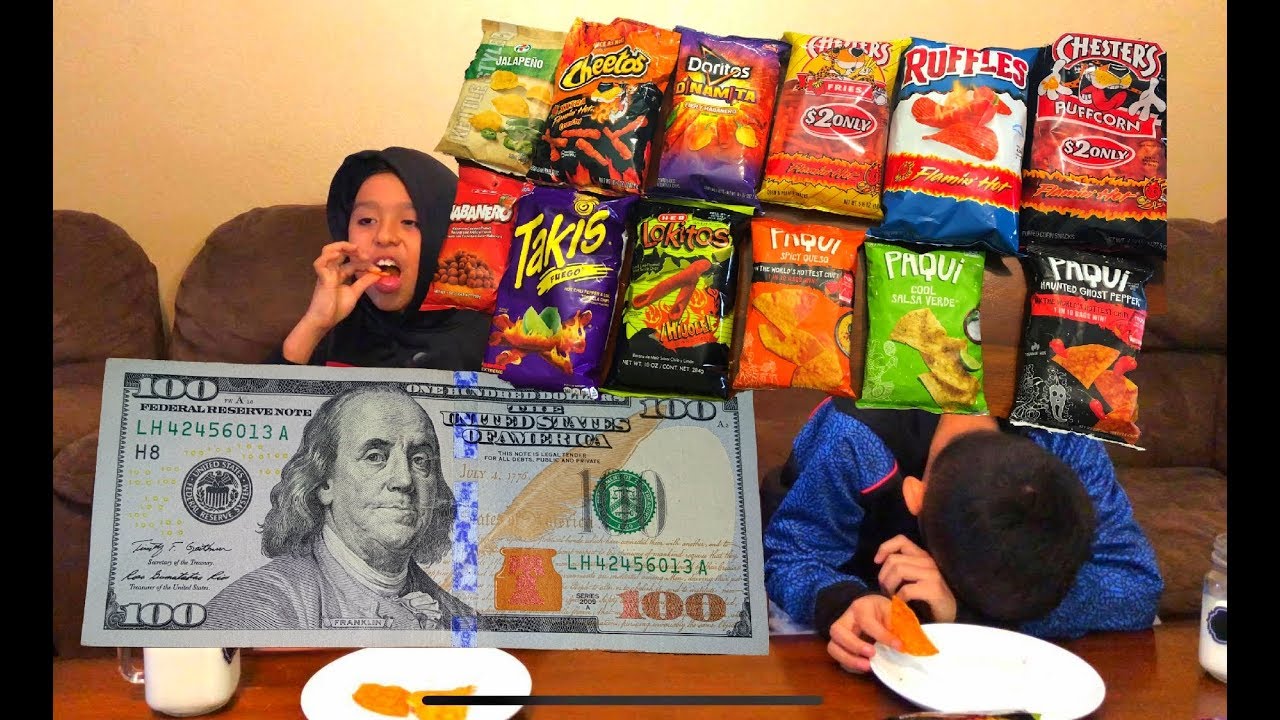 Hot chips challenge part 2 jalapeño Cheetos Doritos hot fries ruffles puffcorn takis paqui - YouTube
