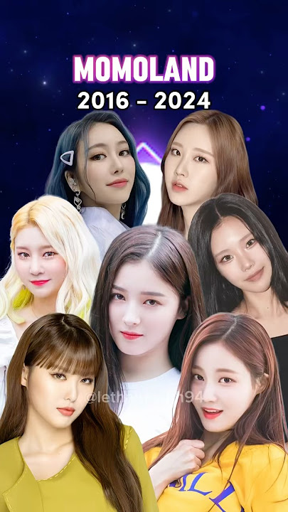 Momoland members then and now in 2024