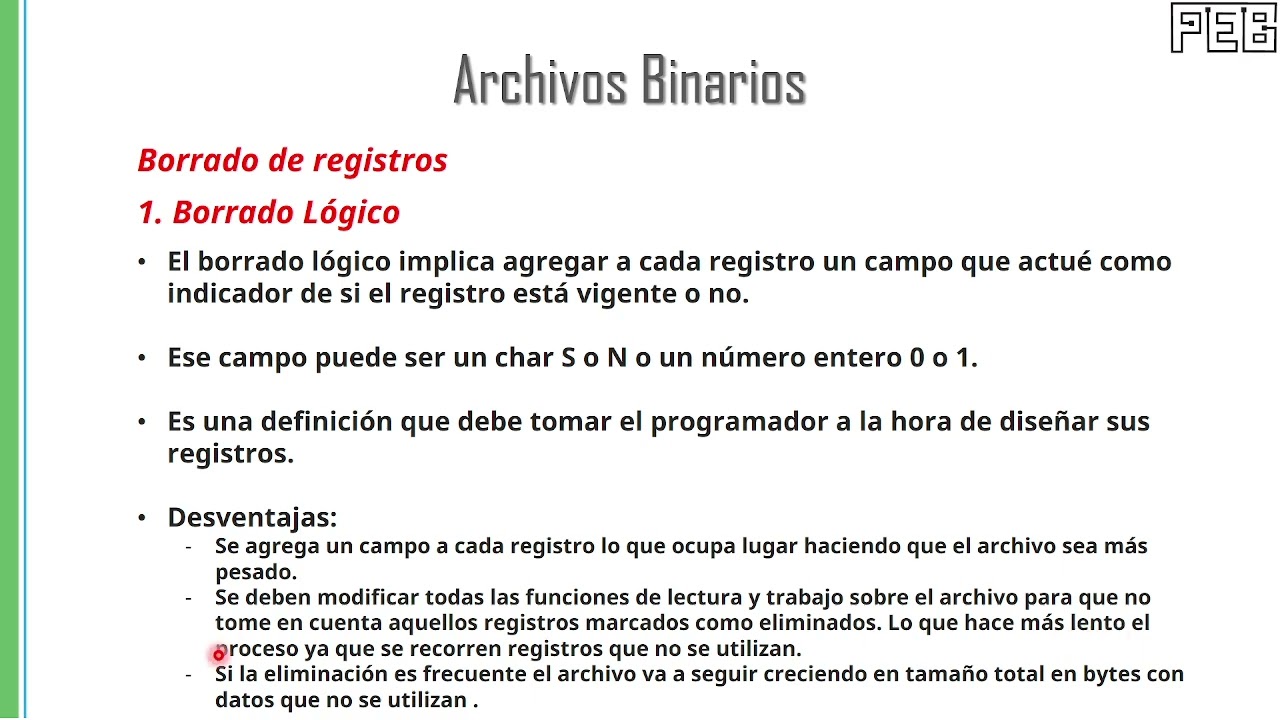 Borrado De Registros