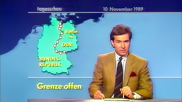 Mauerfall: Nachtausgabe der ARD-Tagesschau 10.11.1989