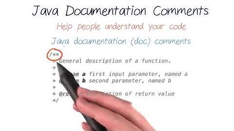 100   Java Documentation Comments