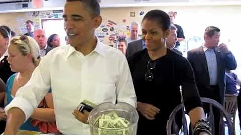 President & Michelle Obama visit the Asheville RAD...