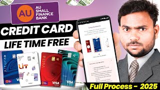 Au bank credit card Apply 2025 | Lifetime free credit card | au small finance bank credit card