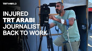 TRT Arabi journalist Sami Shehada returns to work after losing leg in Israeli attack