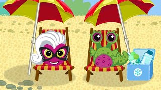 Elexi Monsters - On the beach - cartoon for kids