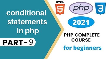 Conditional statement in PHP|| if else conditional php complete course || php tutorial video -9