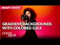 Color gels photography how to create gradient backgrounds  inside beauty photography with lindsay