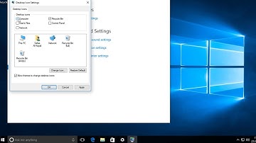 Windows 10 - How to restore missing desktop icons
